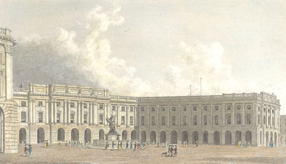 LIVERPOOL. The Exchange and Nelson's Monument. Hand coloured. (Westall) 1830